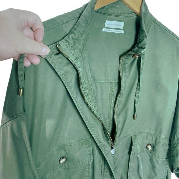 URBAN OUTFITTERS Women’s Pepita Olive Green Utility Jacket medium - Picture 5 of 6